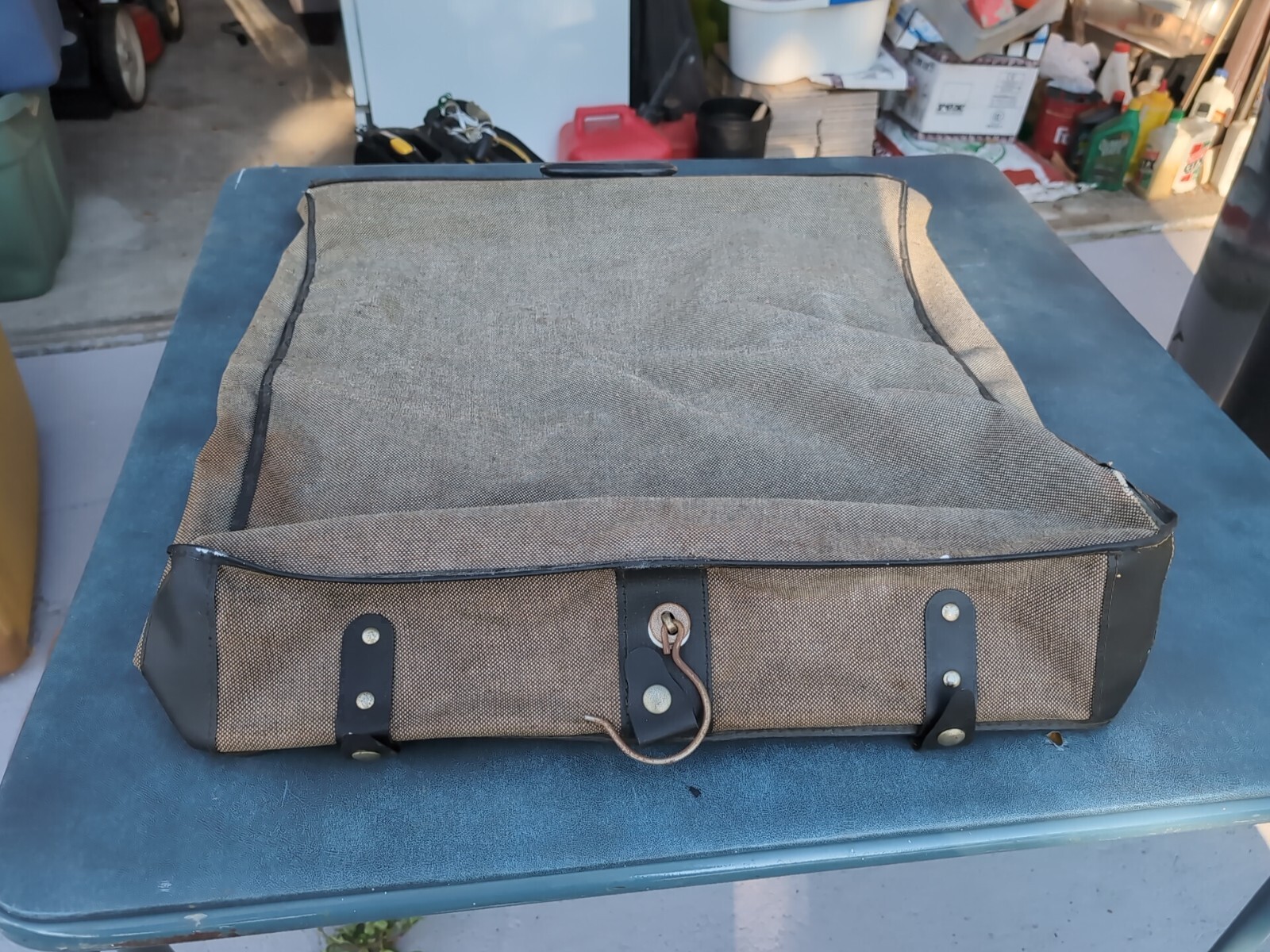 Atlantic – Texture Patterned Hanging Garment Bag – Est 1970 Collectible Vintage