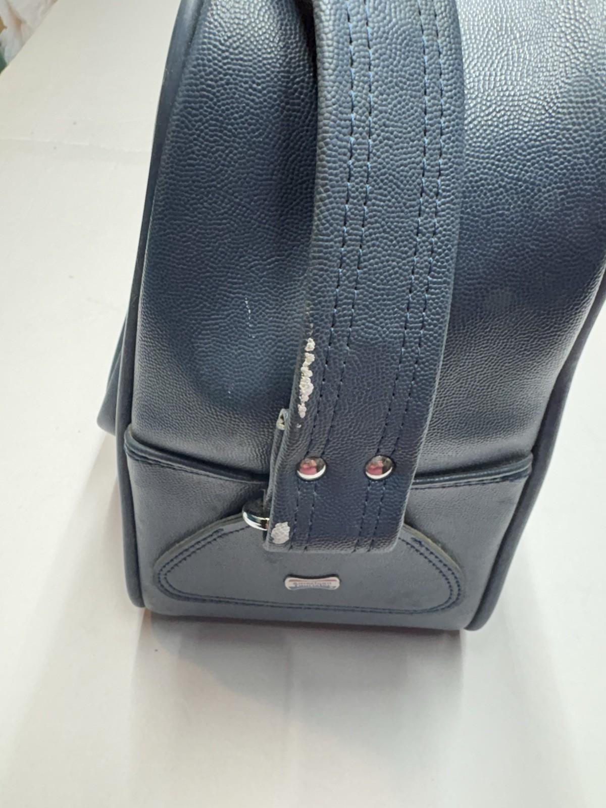 Vintage Escort American Tourister Flight Bag Blue Shoulder Travel Carry On 70s