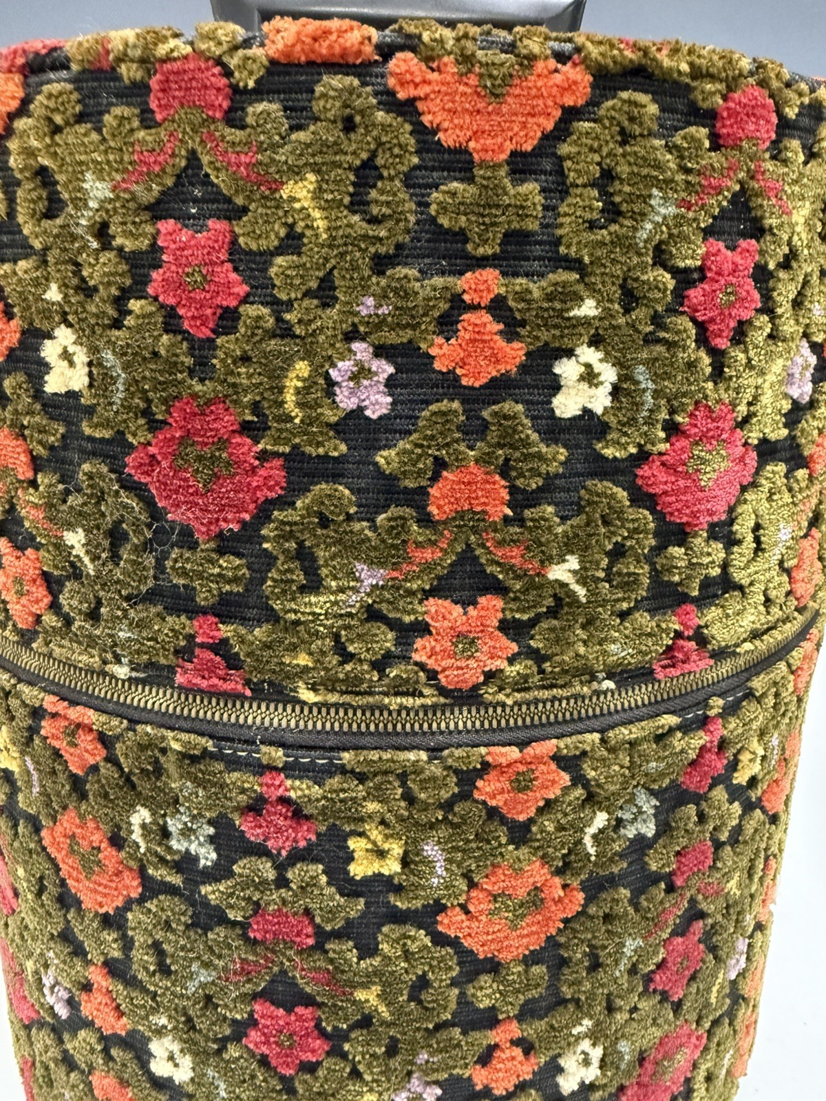 Vintage Munro Carry All Mid Mod Flower Retro Hat Wig Train Case Luggage MCM