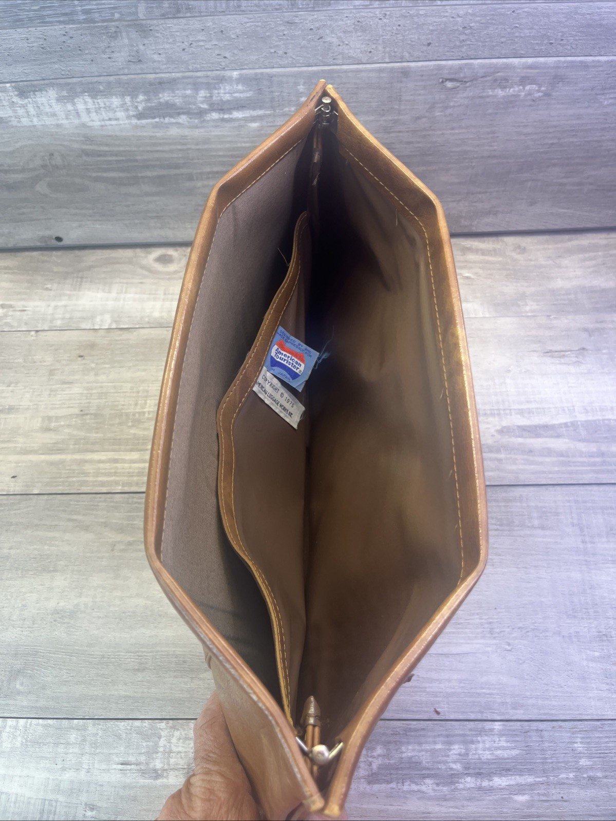 American Tourister Suitcase Luggage Vegan Large Clutch Document Case Vintage 70s