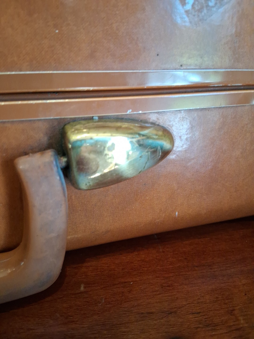 Samsonite Streamlite Style 4632 Suitcase Luggage Vintage 1940s 1950s **No Key