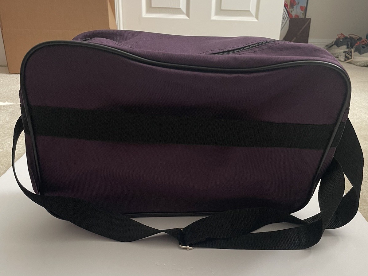 Vintage AMERICAN TOURISTER Travel Carry On Shoulder Bag Purple With Strap
