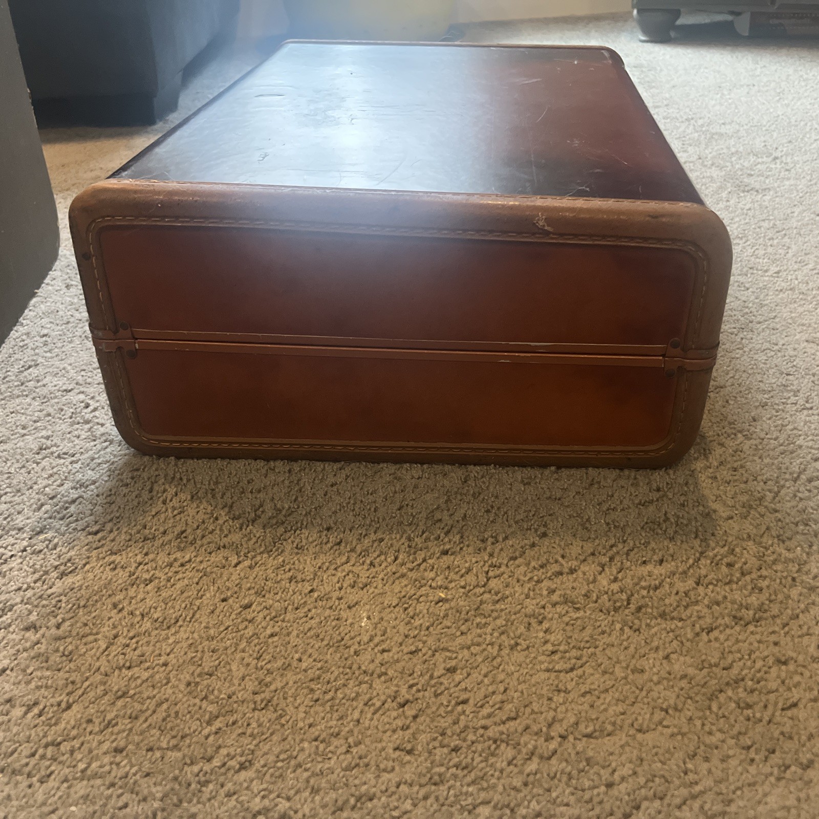 VTG Samsonite Streamlite Shwayder Bros Saddle Tan Suitcase Style 4632