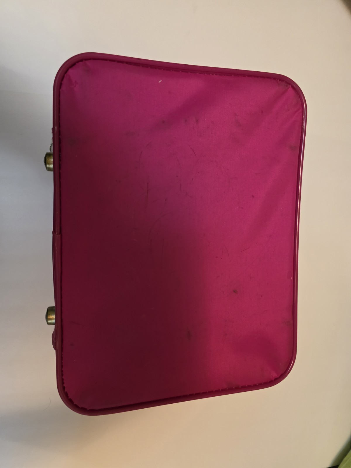 Travel Time ~ Children’s Suitcase ~ Overnight Bag Pink 🌞 Hot Air Balloon ~1980