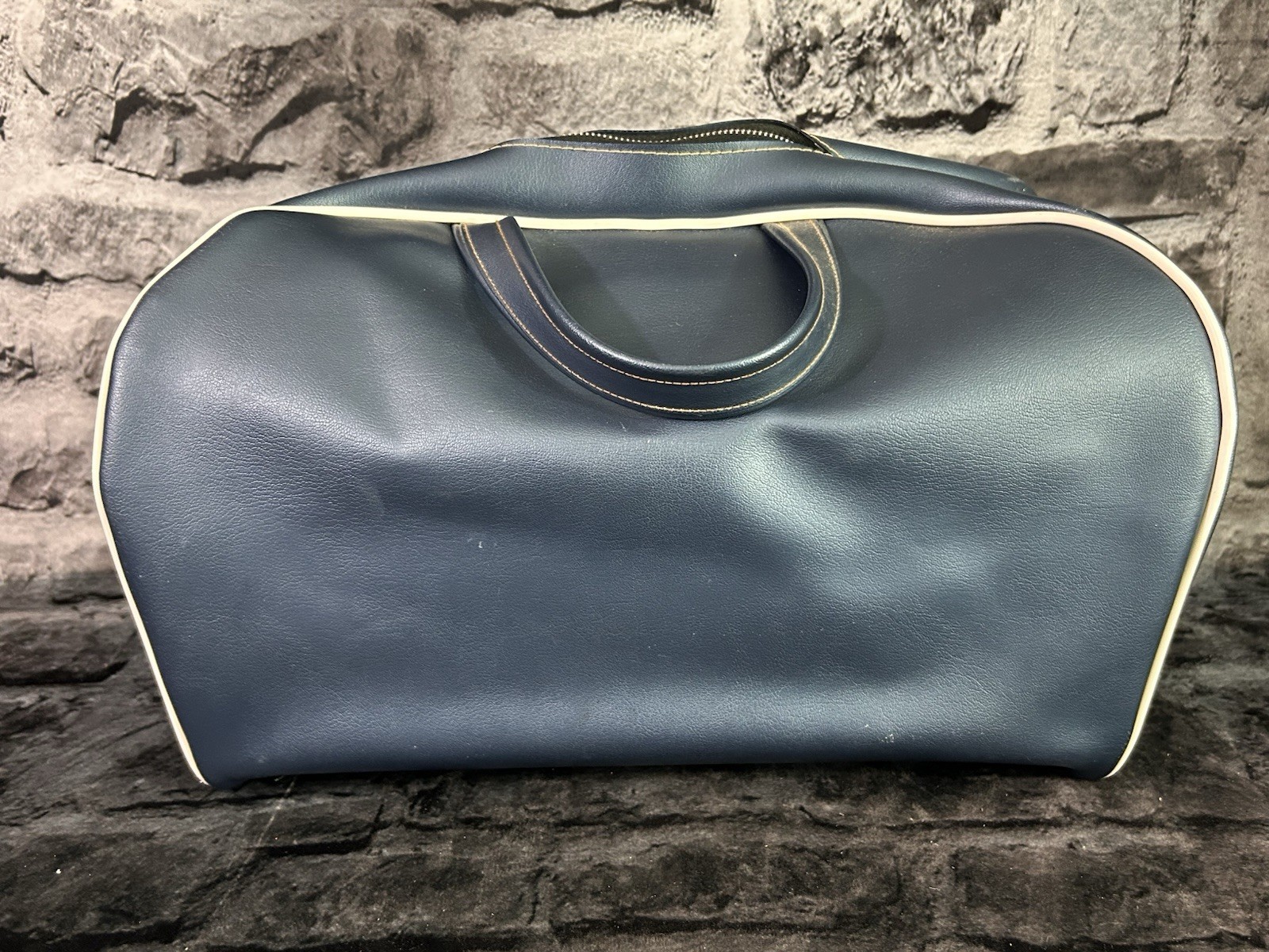 1960’s F1 Blue With White Stripe Travel Bag