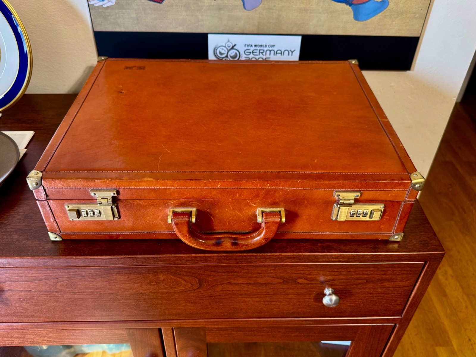 Vintage luxury Italian attaché case by Conte Max