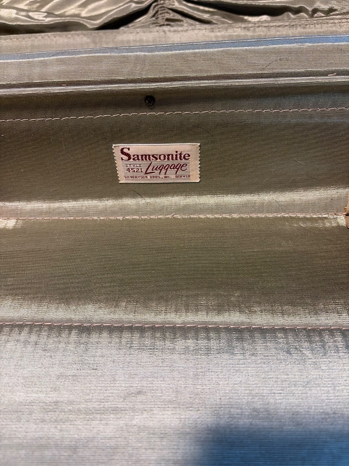 Vintage 40’s-50’s Samsonite Shwayder Bros Denver Co. Luggage Suitcase
