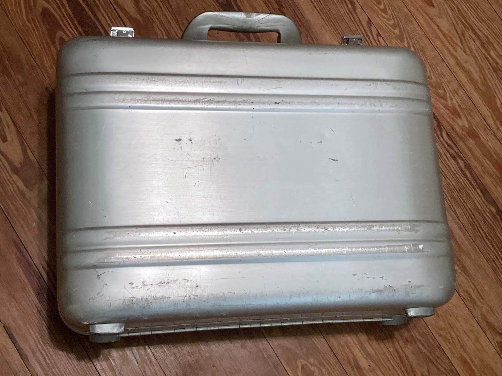 Vintage Zero Halliburton attache’ case blue logo Well Used