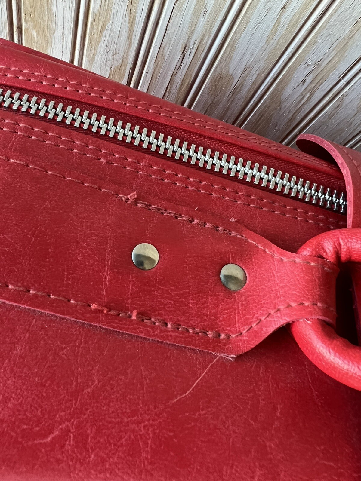 Vintage Samsonite Royal Traveller Sidekick Luggage Soft Vinyl Red Large