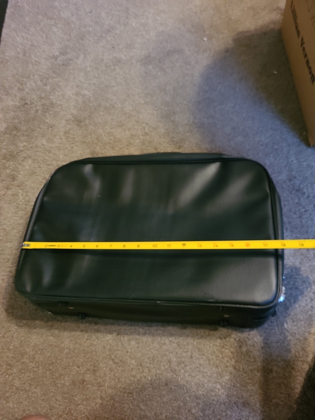 Peter’s Bag Corp Bantam Travelware Black leather overnight suitcase Amazing Cond