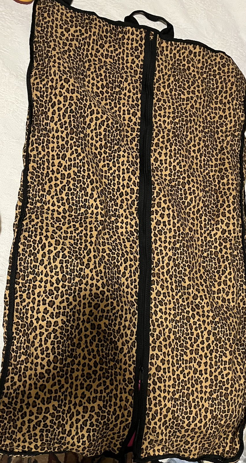 Vintage Leopard Print Weekender Travel Bag & Garment Bag Set