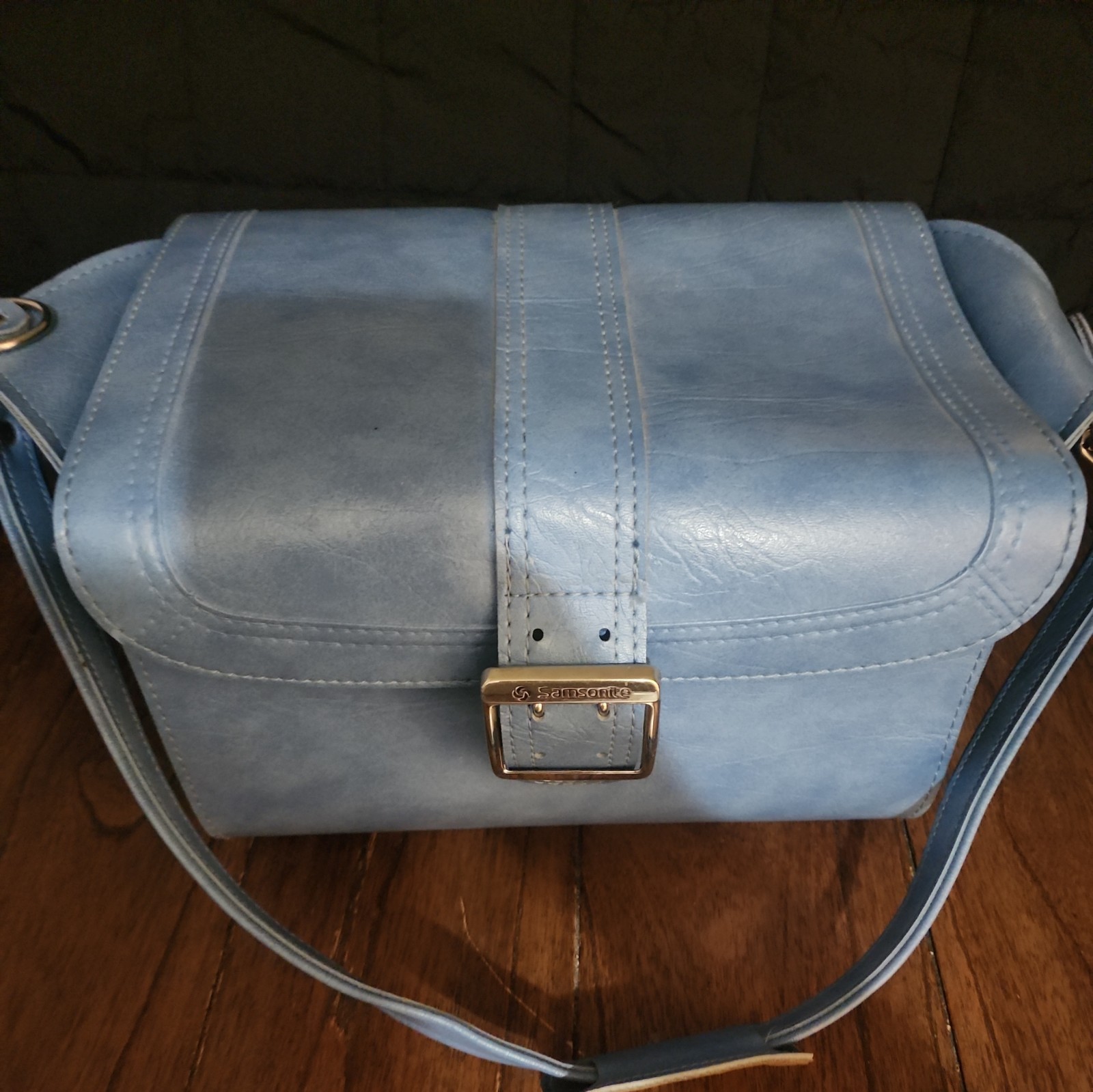 Vintage Samsonite Scandia Carry On Blue Shoulder Bag/ Diaper Bag?