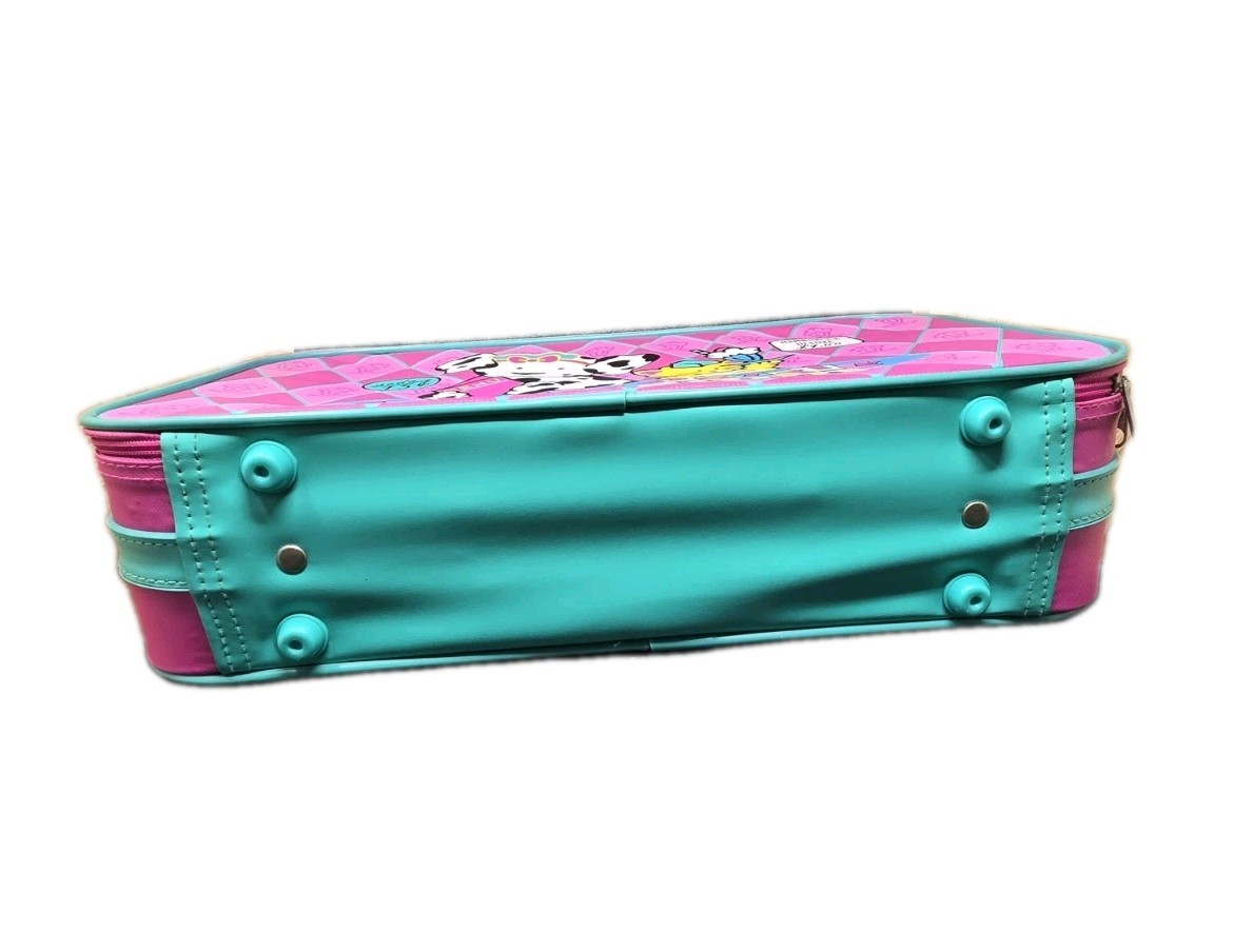 VTG 1996 Spottie Dottie Sassy SANRIO Pink Soda Shoppe Luggage Suitcase Carryon