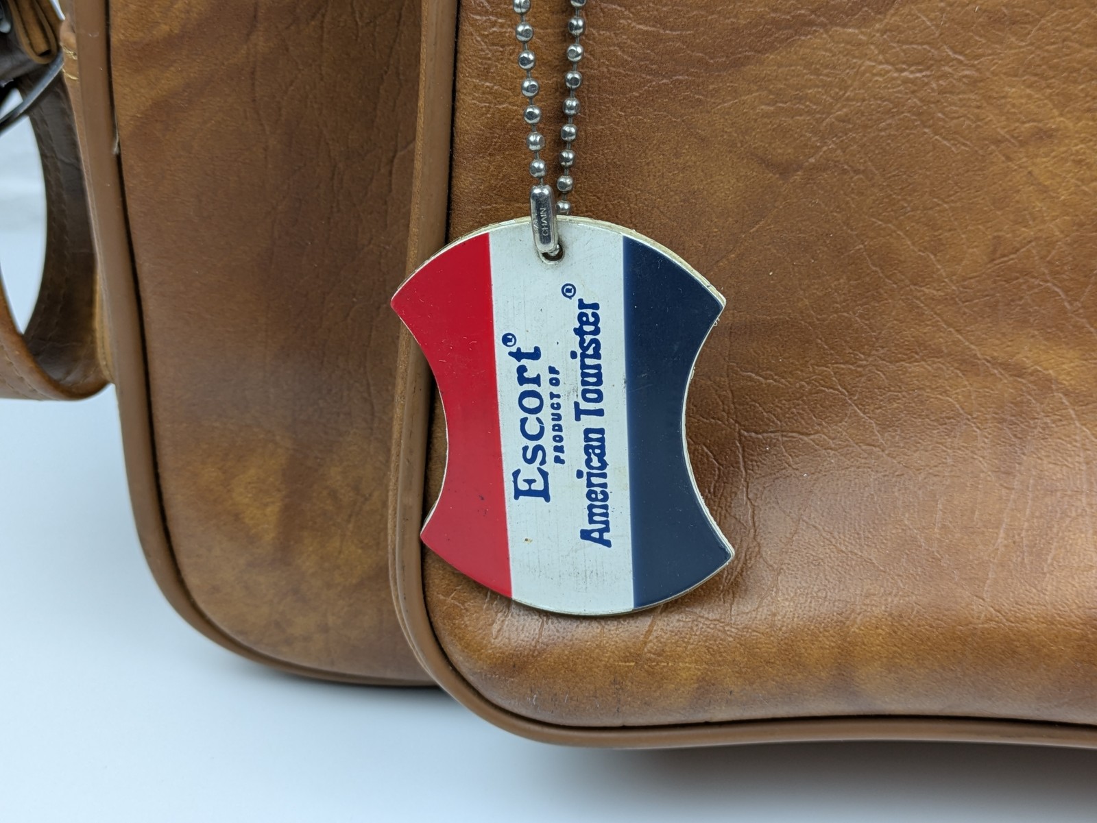 Vintage American Tourister Escort Brown Shoulder Carry On Travel Bag Luggage