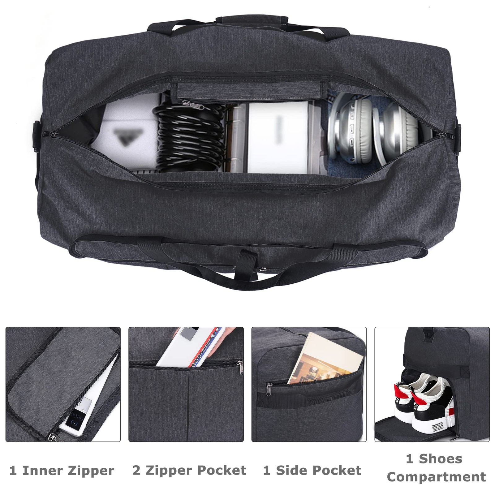 Urtala 120L Foldable Collapsible Waterproof Travel Duffel Bag For Men And Women
