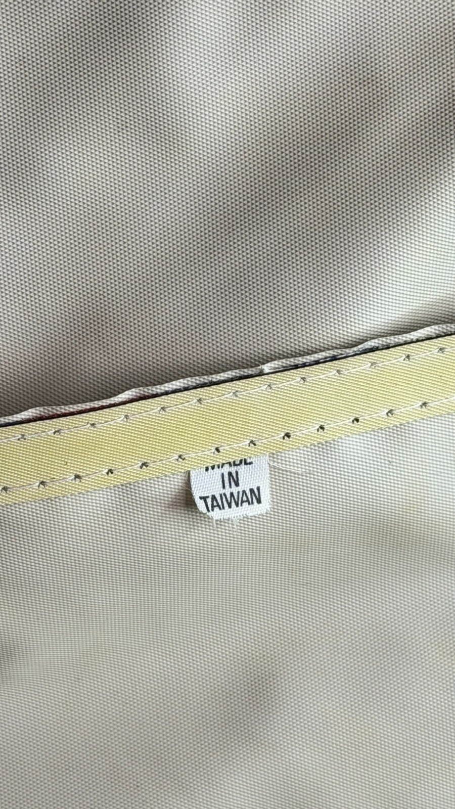 Vintage 1970s small orange suitcase soft fabric child’s train case pink