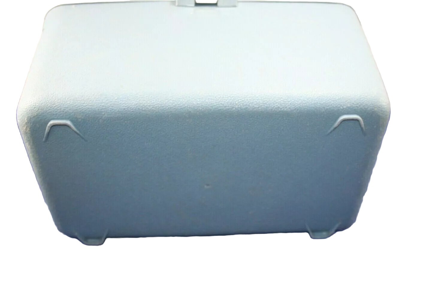 Vintage 1960’s Train Case Overnight Cosmetic Makeup Hard Shell Blue