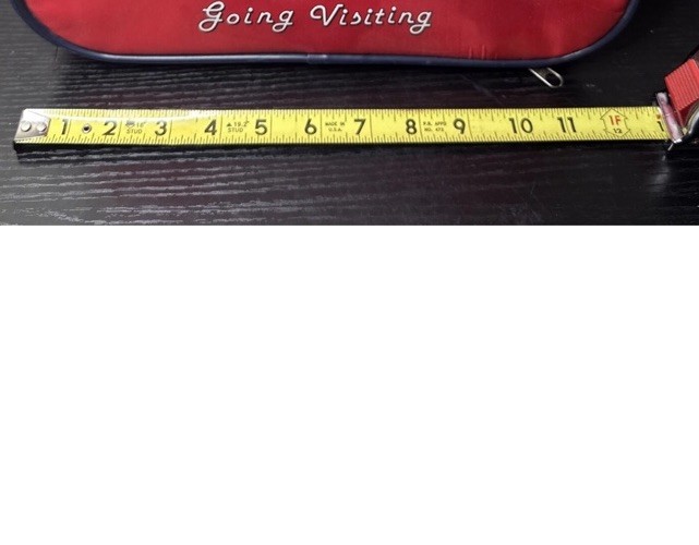 VTG Kids Red Suitcase “Going Visiting” 90s Universal Trav-Ler + Building Blocks