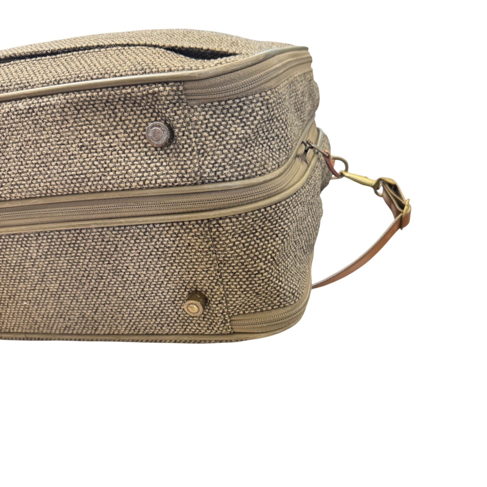 Hartmann Tweed Travel Bag Unisex OS Tan Brown Vintage Belting Leather Carryon