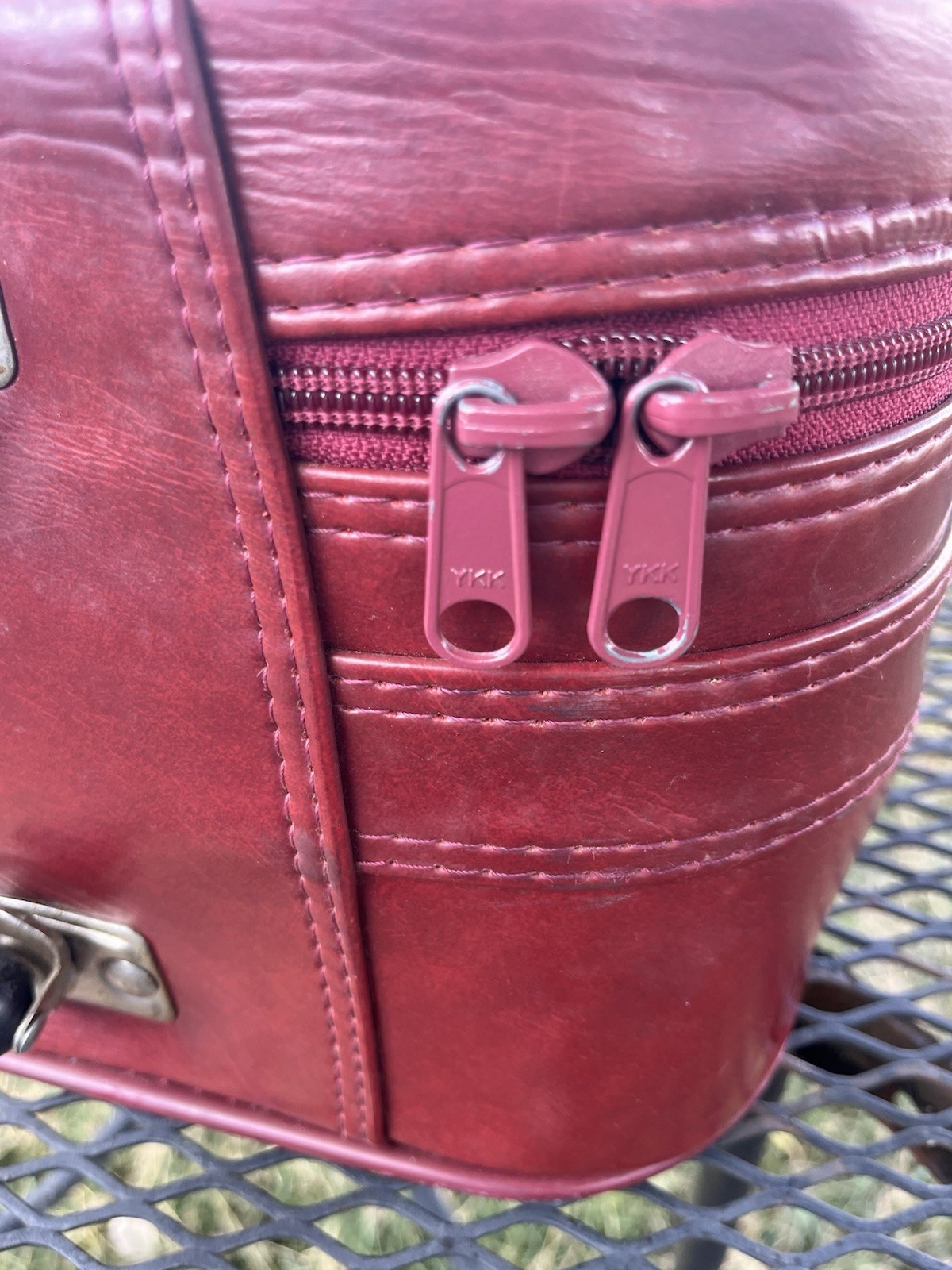 Rare LYNX VTG Genuine Leather Suitcase Briefcase Travel Luggage LARGE W/WHEELS