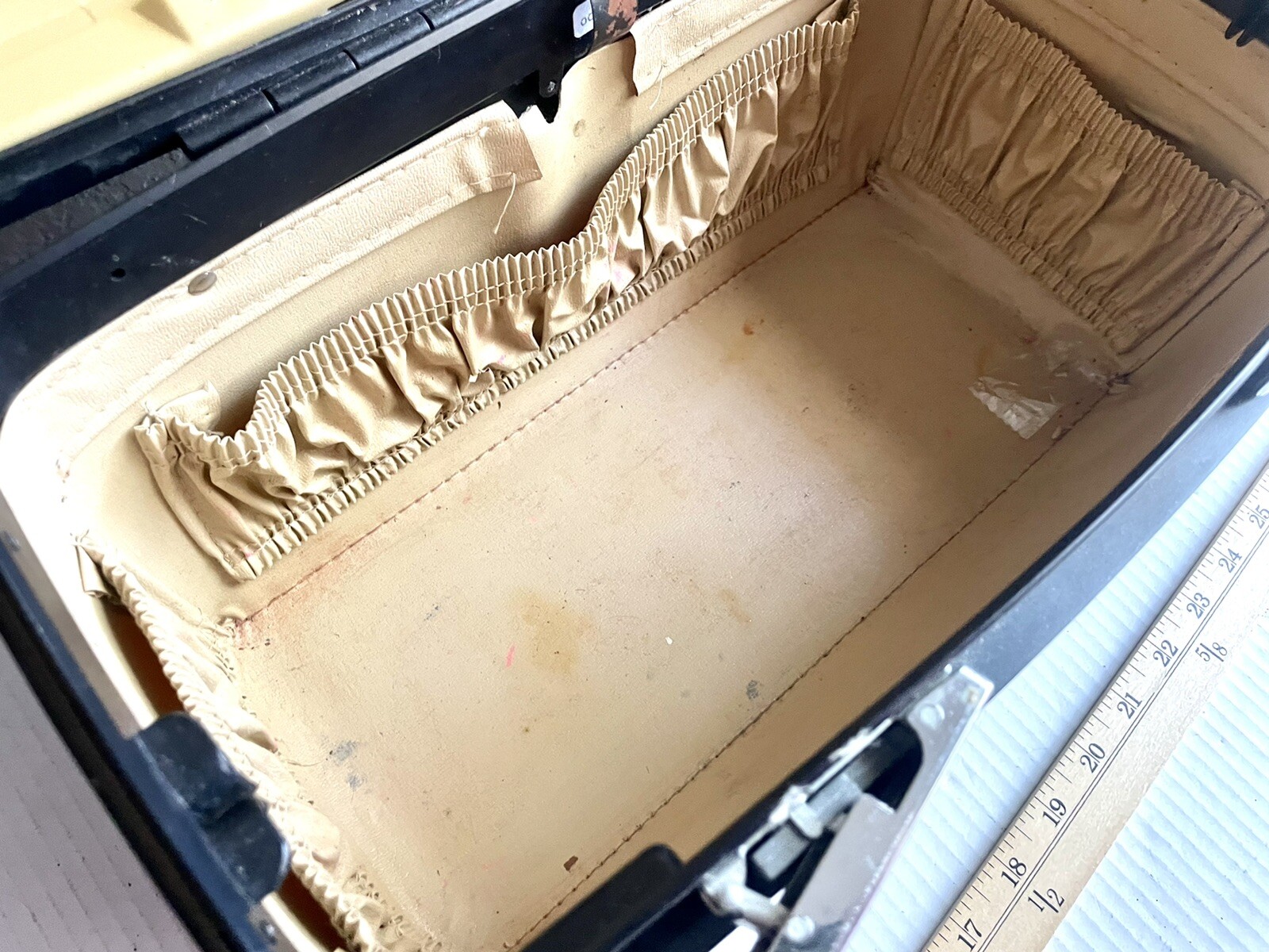 Vintage Teal Samsonite Profile Train Case Luggage Makeup – No Tray Key or Mirror