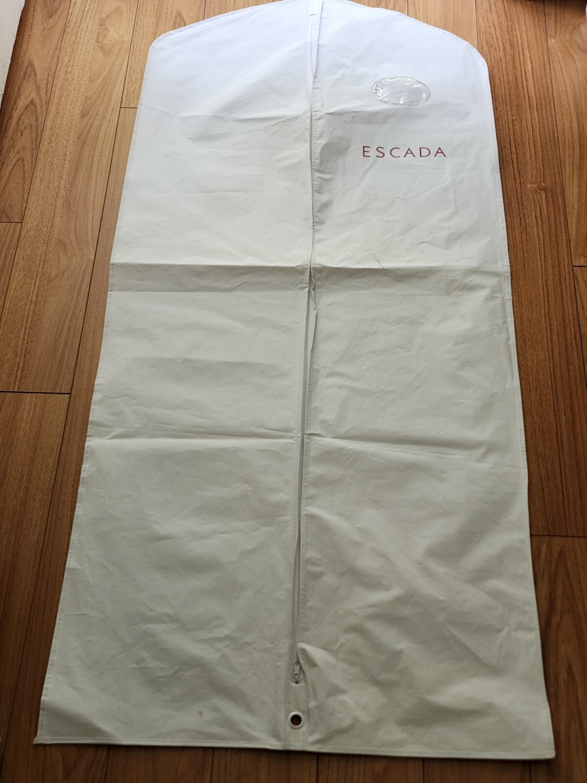 Vintage ESCADA White Plastic Suits/Shirt Dresses Ect Garmet Bag 24″ X 54″