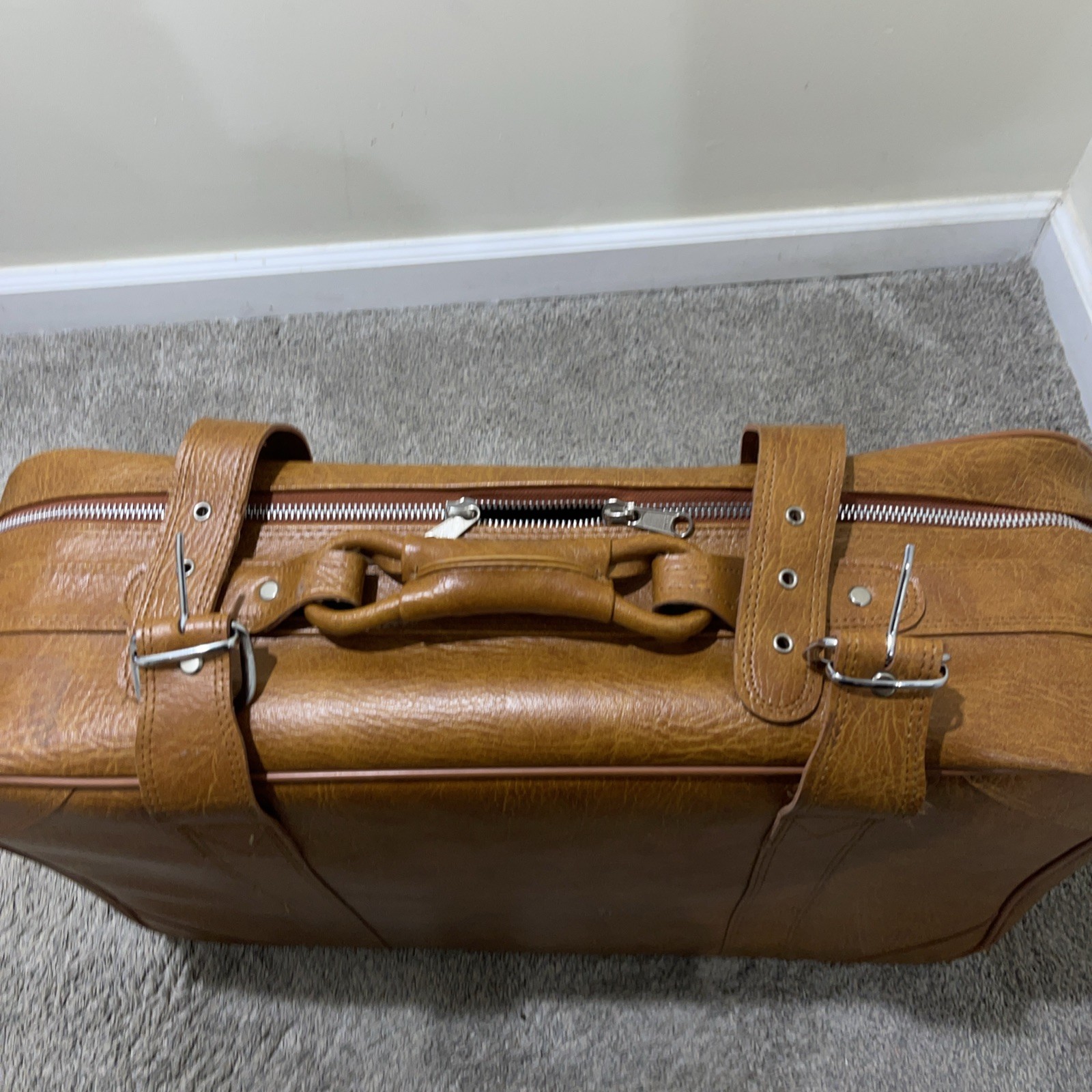 Vintage Tan Brown Knoxx Londonderry Luggage 4 Piece Set Korea
