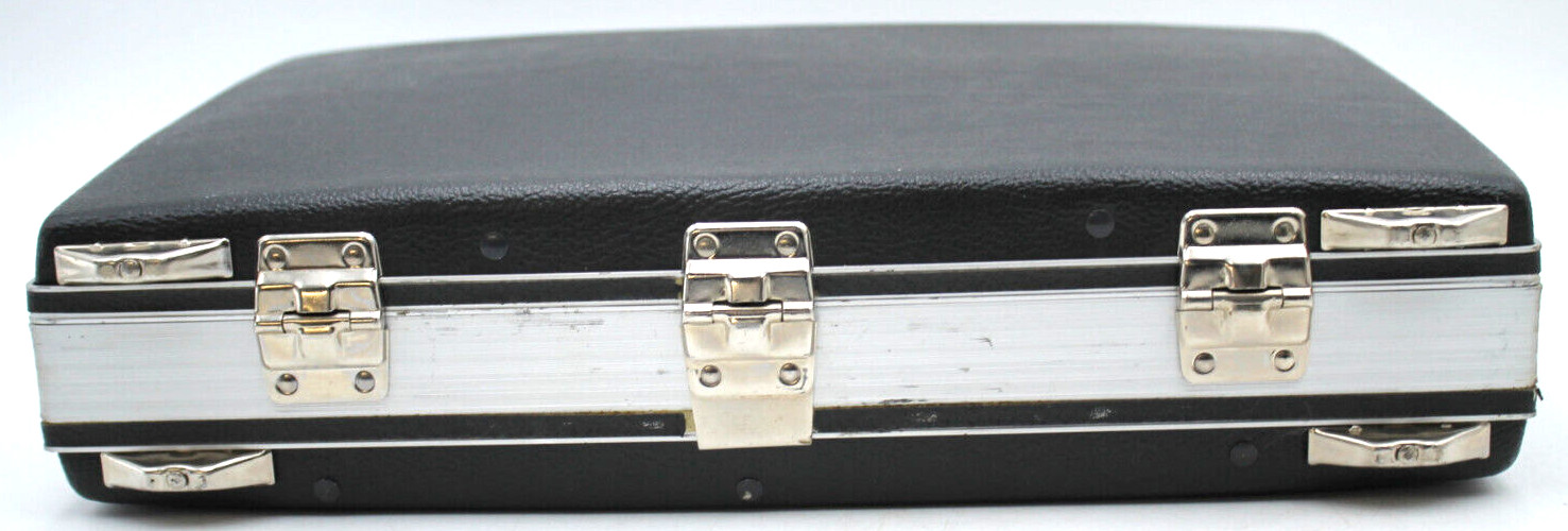 17x12x4″ Gray Hardside Hard Shell TROLITE Briefcase Snap Lock No Key +++++++++++