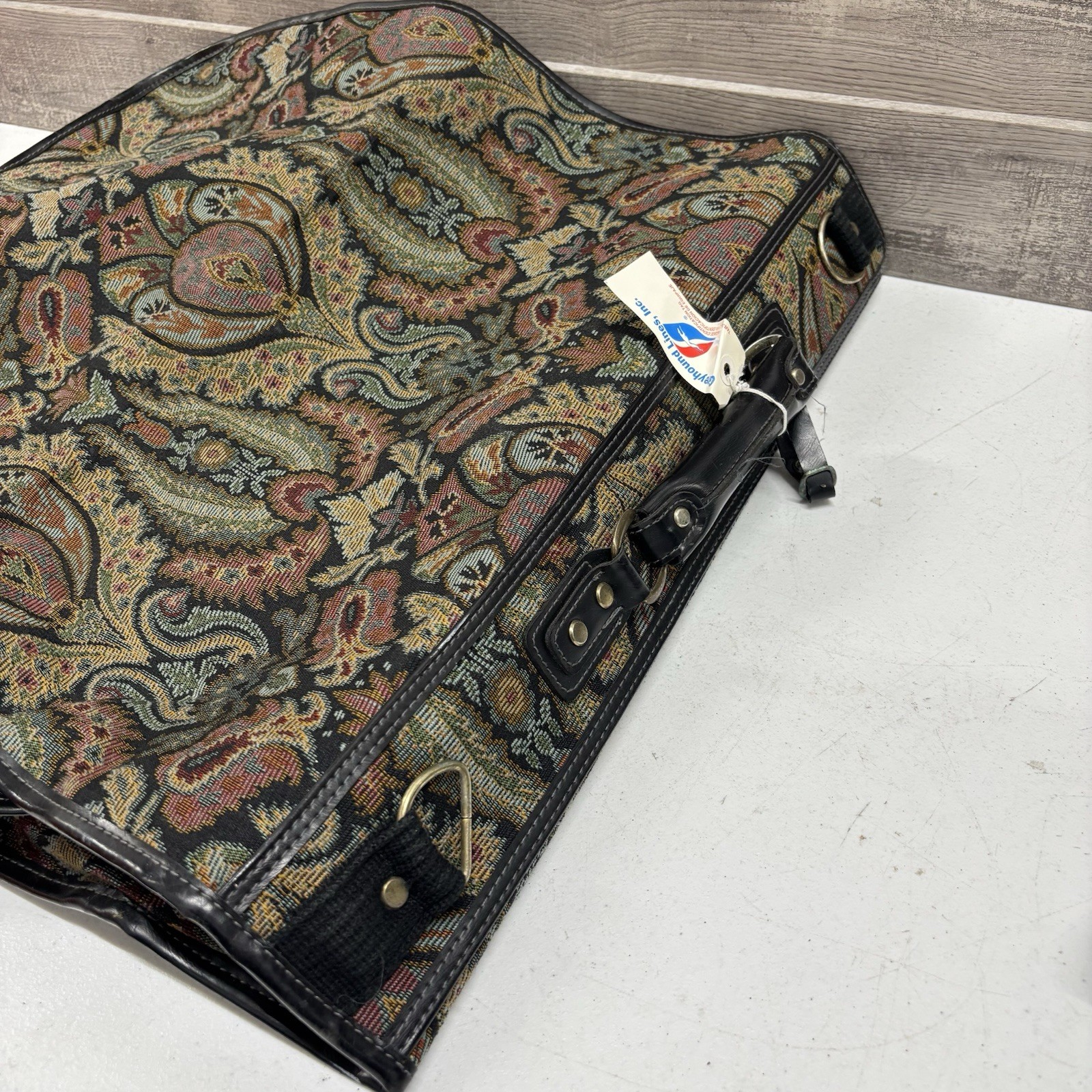 Vintage Jordache Tapestry Garment Bag – Travel Luggage Suit Carrier