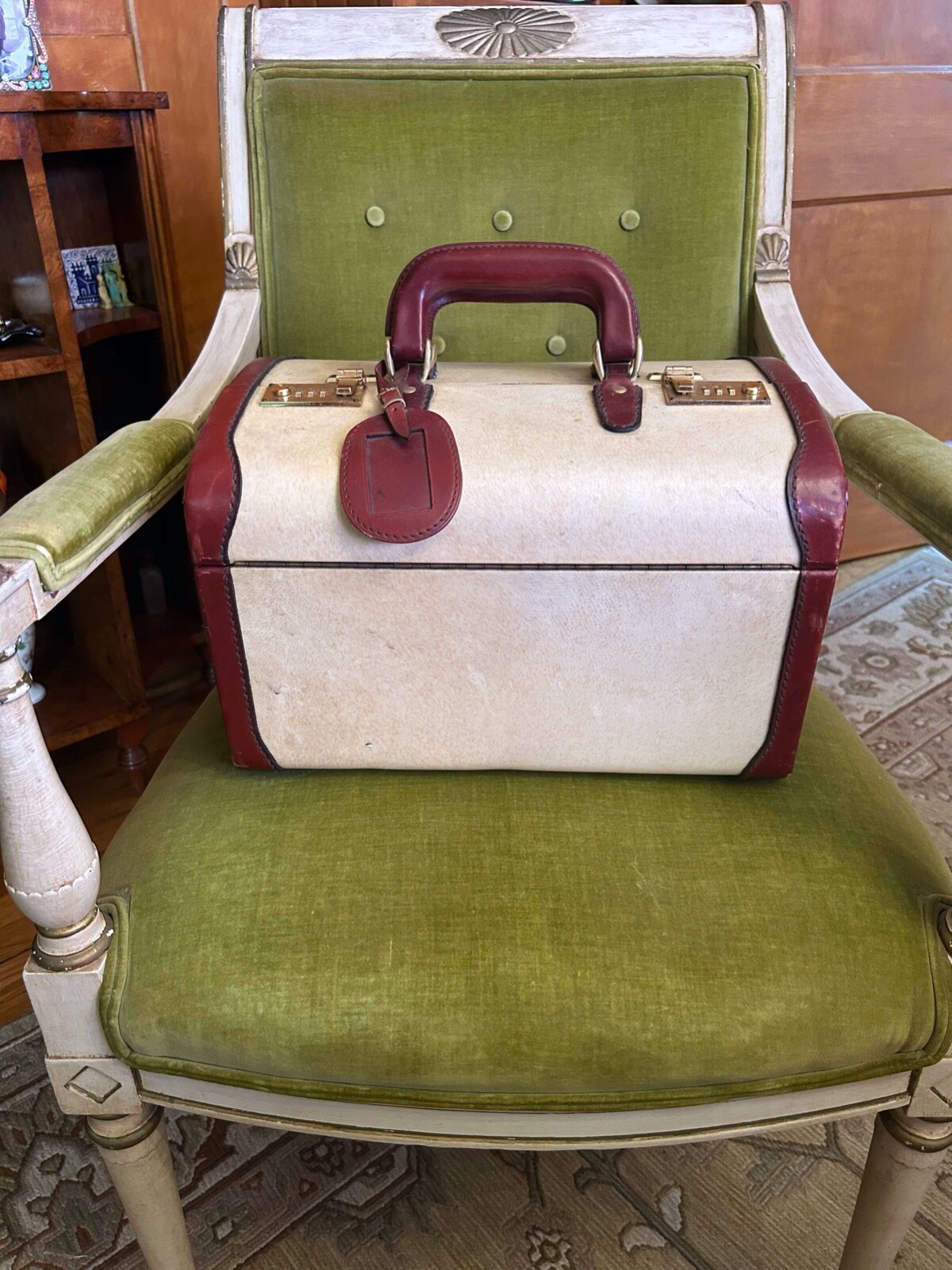 Vintage Bottega Veneta Travel Train Cosmetic Case All Leather