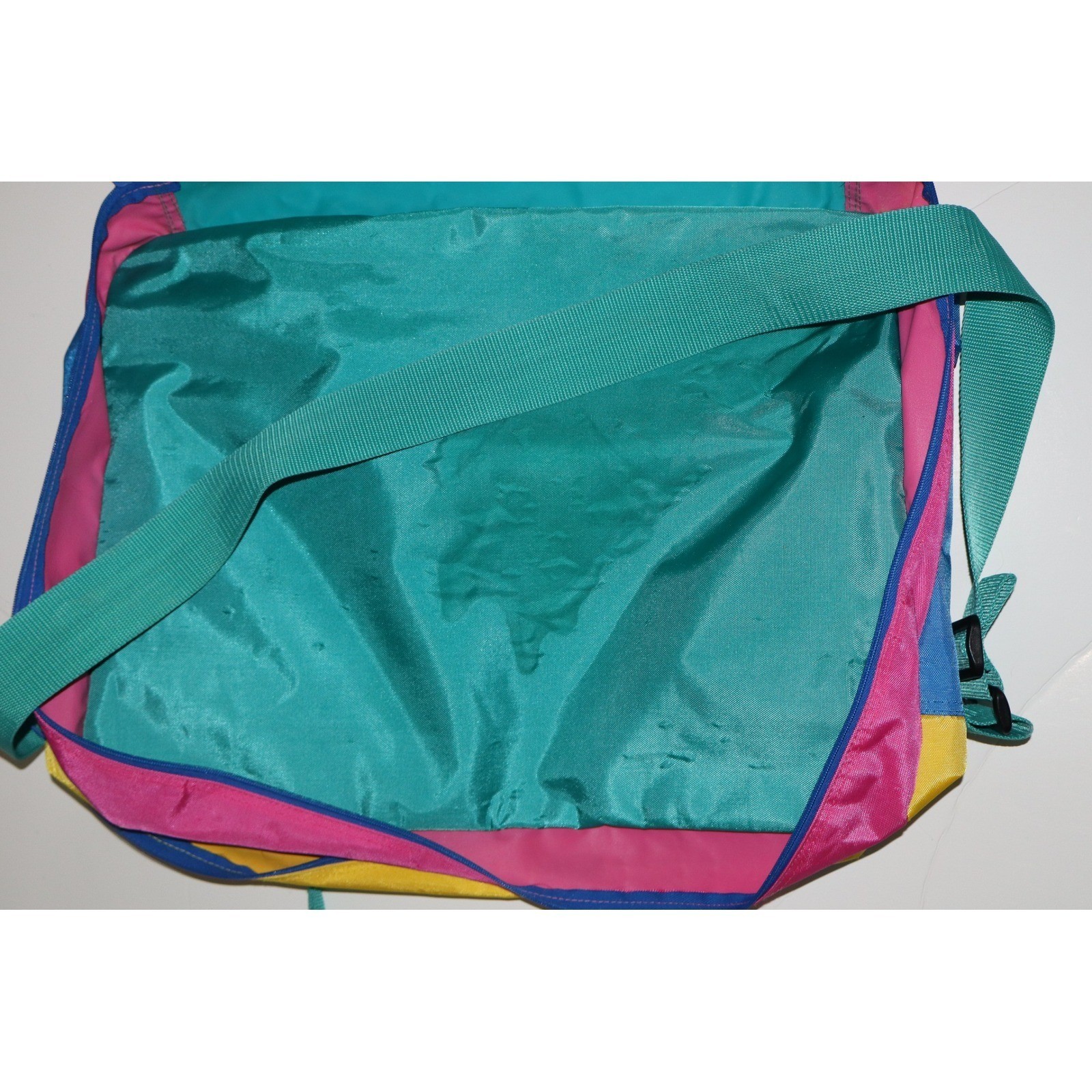 Vintage 90’s Sassafras Colorblock Bag Kids On the Go Nylon Travel Gym Tote