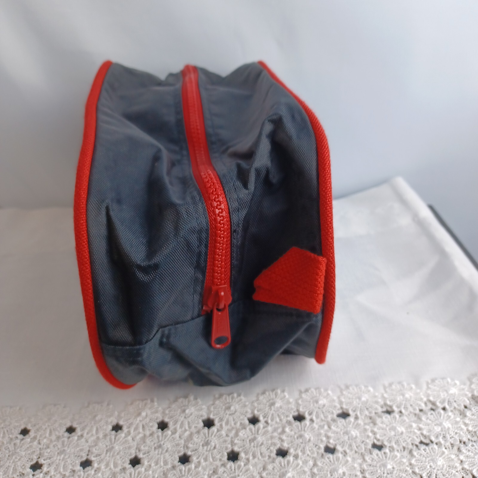 Vintage Benson & Hedges Travel Toiletry Bag Black Red Nylon Tobacco Advertising