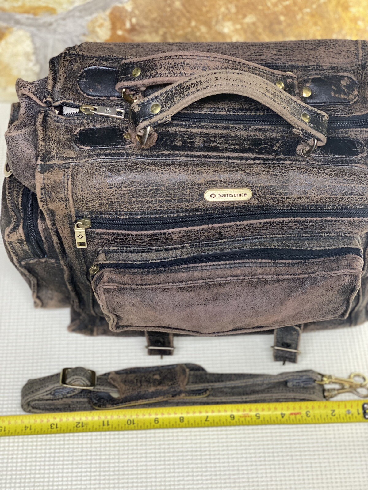 Viintage Samsonite Men Weekend Duffle Carry On Travel Bag