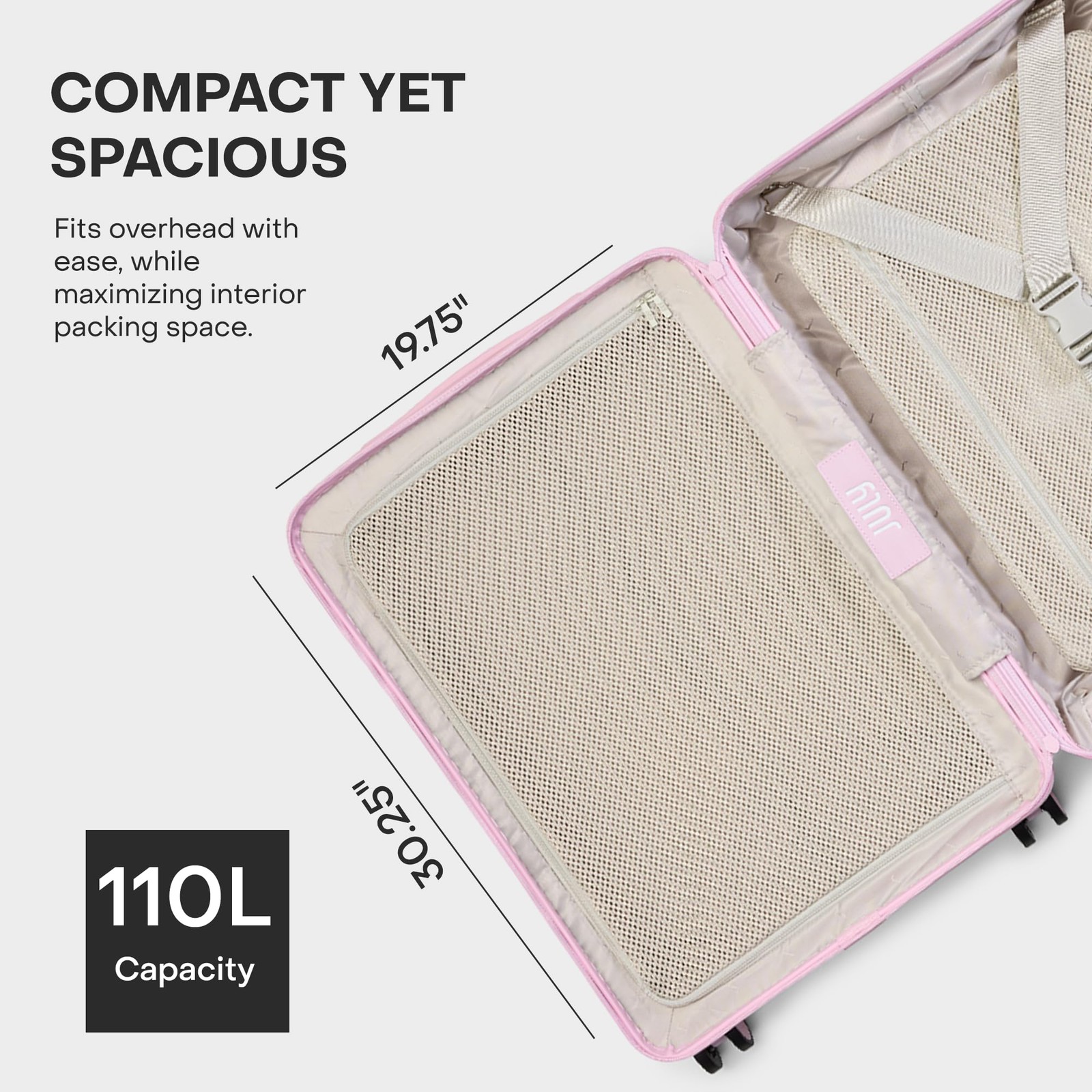 July Checked Plus Expandable – 28.75 Airline Approved Check In Luggage Wheels