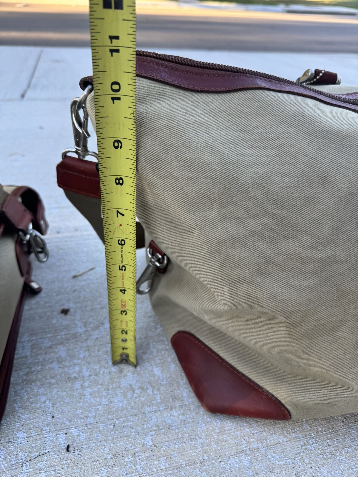 Vintage Cutter Buck Executive 3 Piece Briefcase & Weekender Duffel Bag Canvas