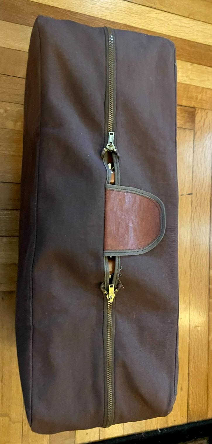Vtg 1956 NOS USA Luggage Suitcase w/orig cover box H Waskins Air-Deb EXCEPTIONAL