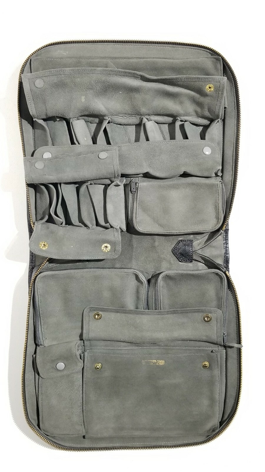 Rare Vintage Aux Etats Unis 229 Rue St. Honore Paris Leather Jewelry Travel Case