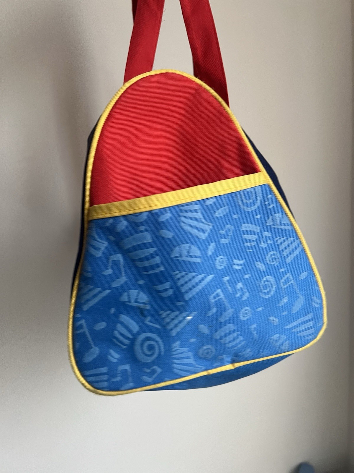 Vtg Rare Wiggles Kids Duffle Bag With Classic Characters