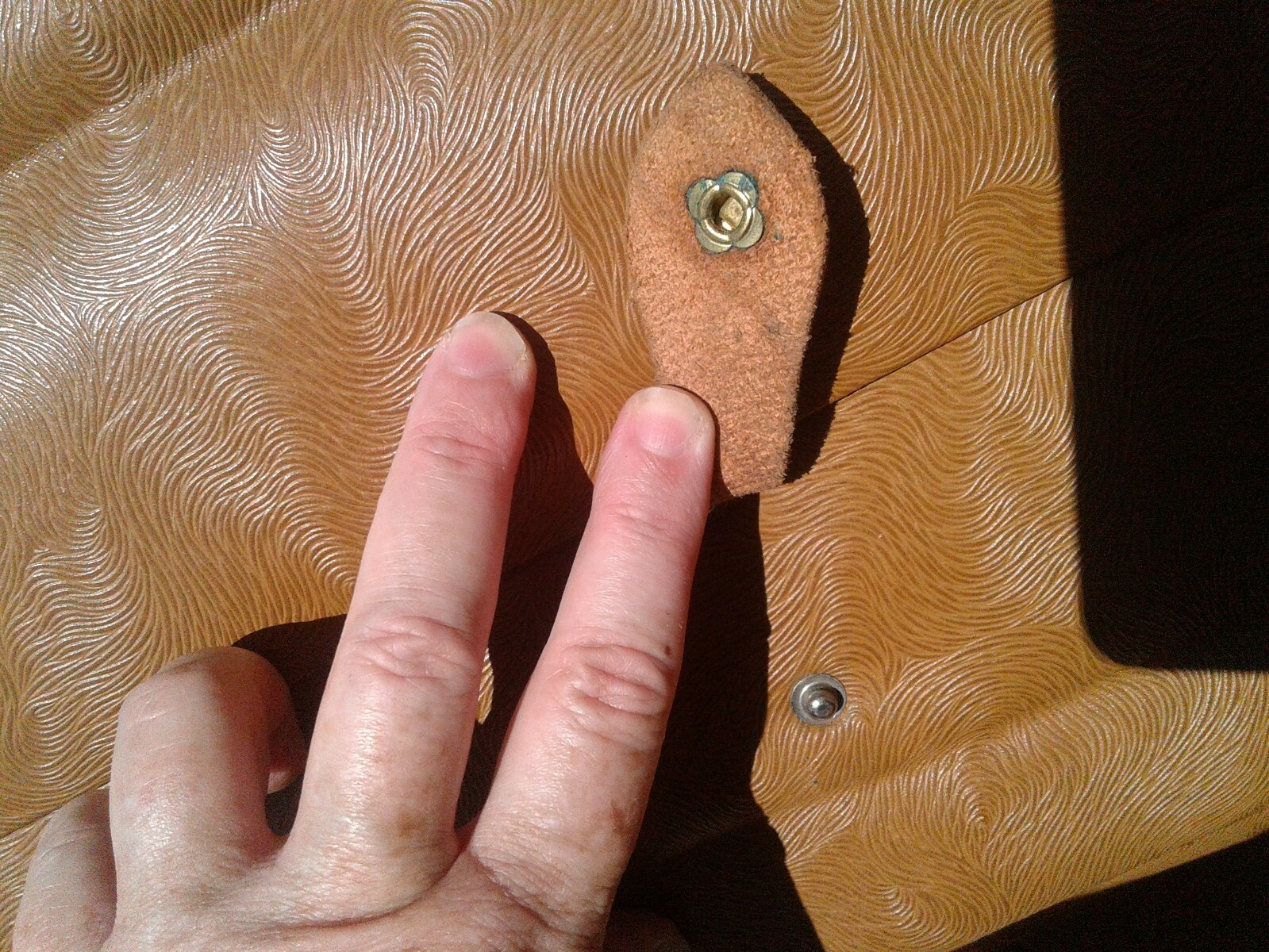 Antique Leather Travel Bag or Suitcase Genuine Split Leather 1900s Era