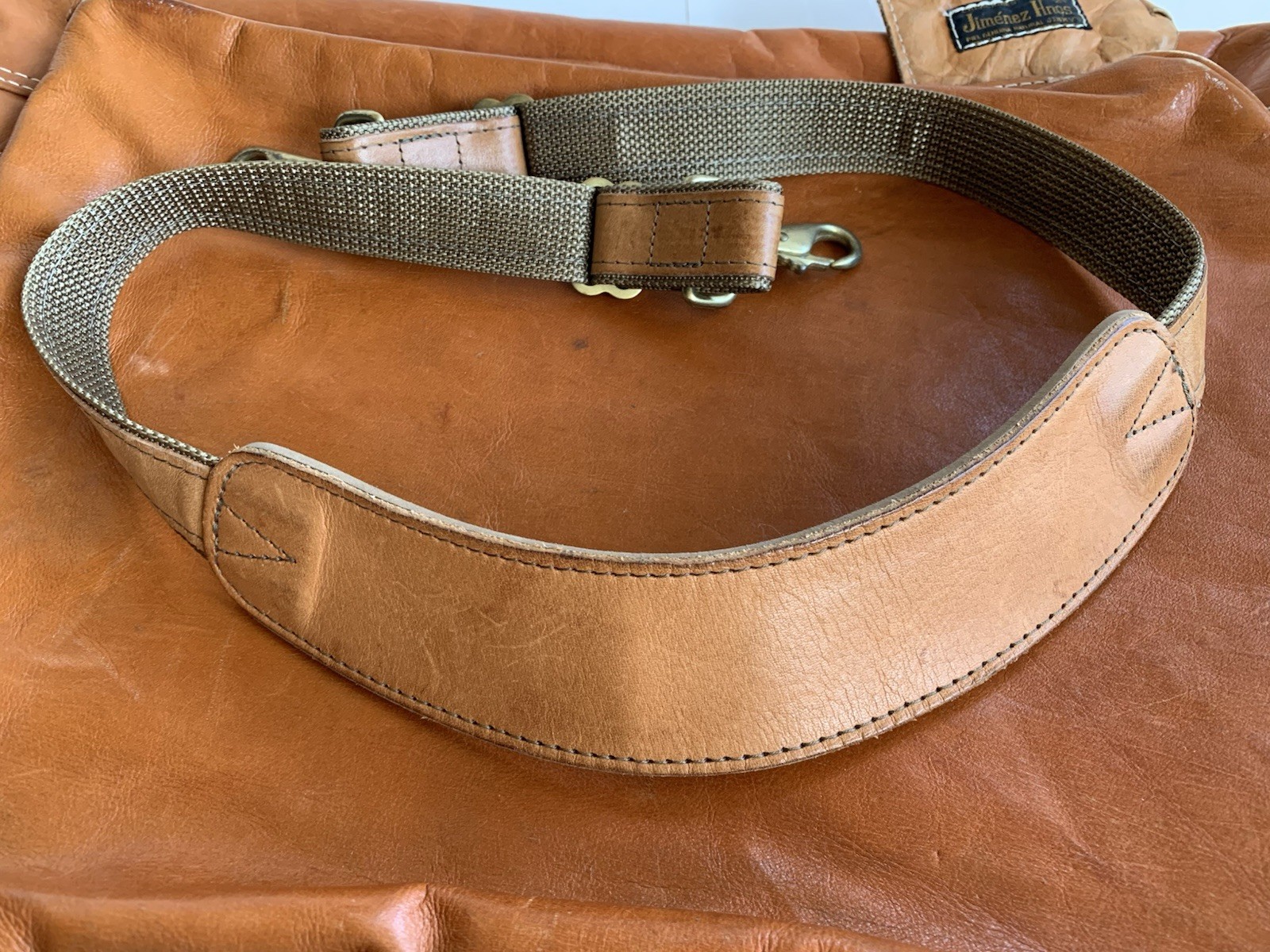 VINTAGE Jimenez Hnos. “JIMMY’S” All Leather Suit Garment Wardrobe Bag MEXICO