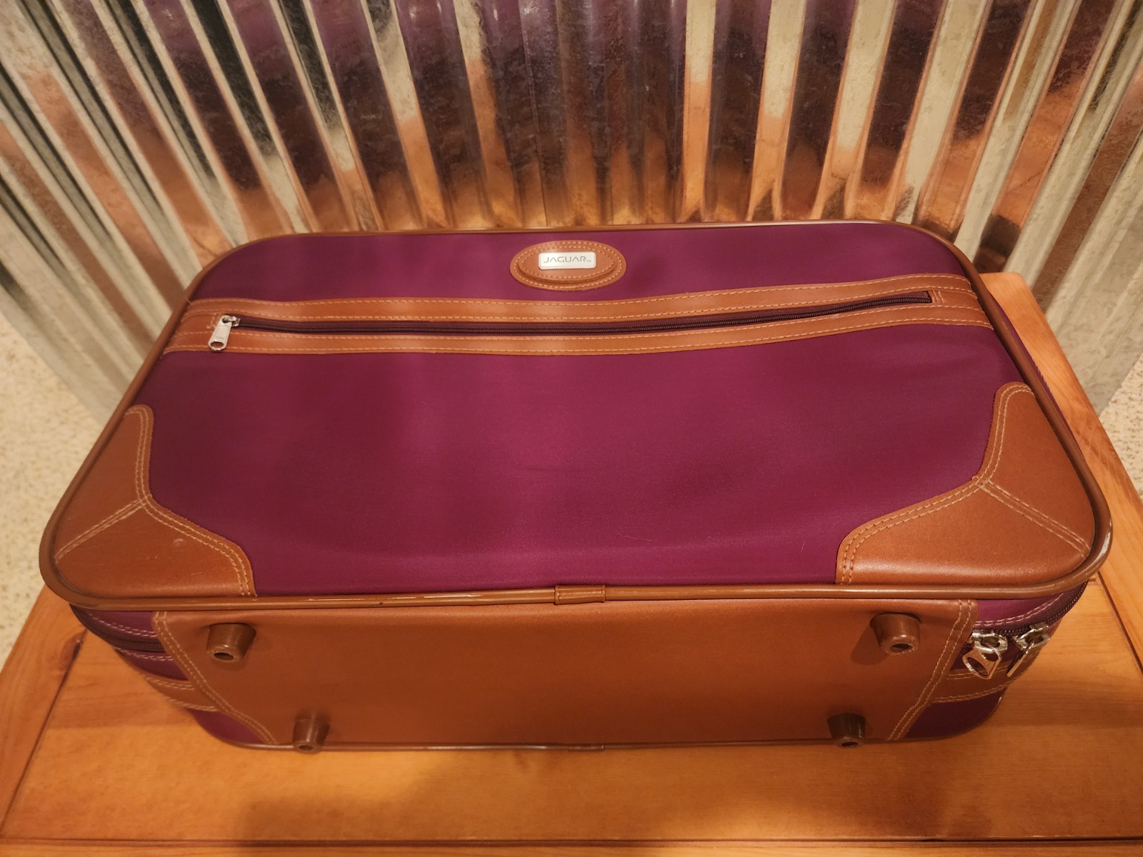 Rare Vintage Jaguar Luggage Suitcase