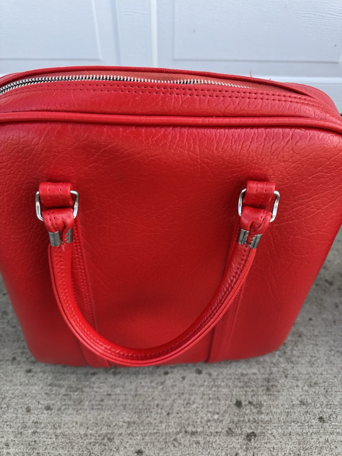 Set Of Vintage Amelia Earhart Red Travel Luggage Suitcases with KEYS