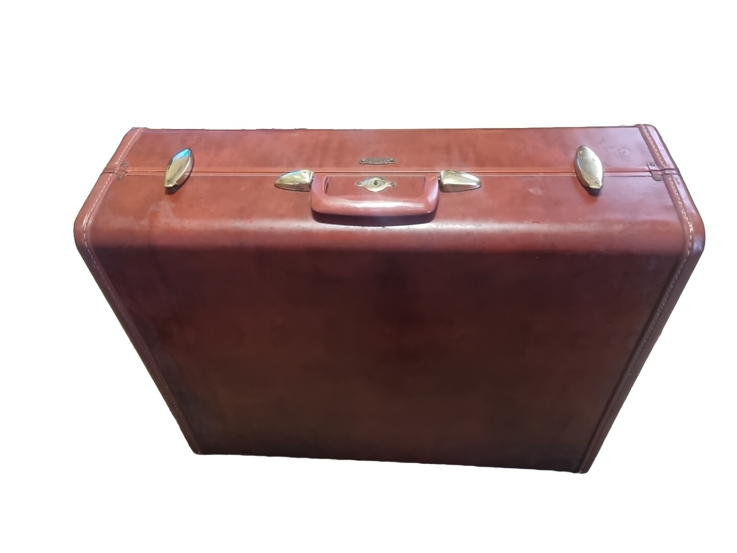 Vintage Brown Samsonite Taper Side Large Suitcase Luggage Shwayder Model 4937