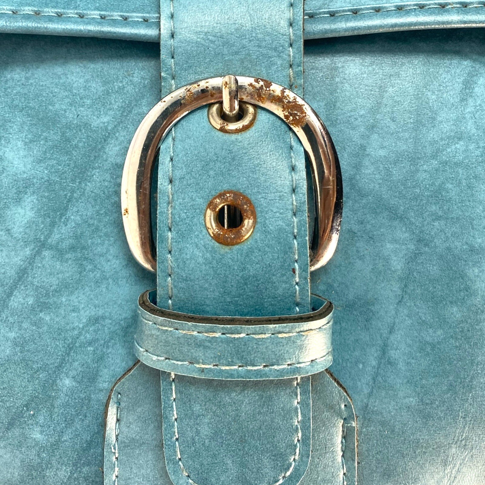 Admiral Tourister Vintage Carry-On Tote Overnight Travel Bag Blue B72Q