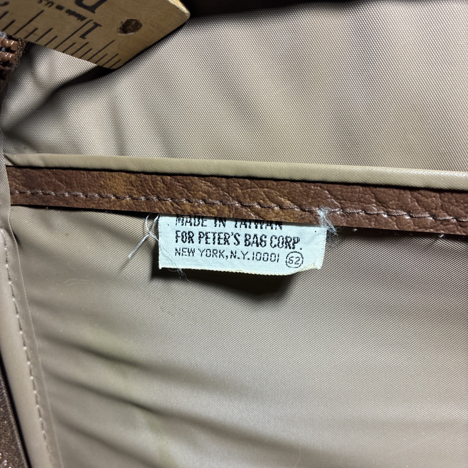 Brown Overnight Suitcase Peter’s Bag Corp Bantam Travelware