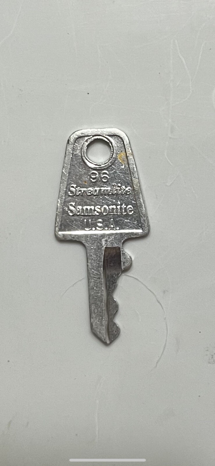 Samsonite Streamlite Luggage Key #96 USA Shwayder Bros Vintage Replacement
