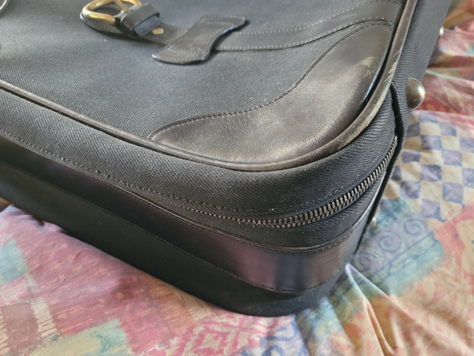 Rare Vintage Ghurka Marley Hodgson Cargo l No. 47 Suitcase Black