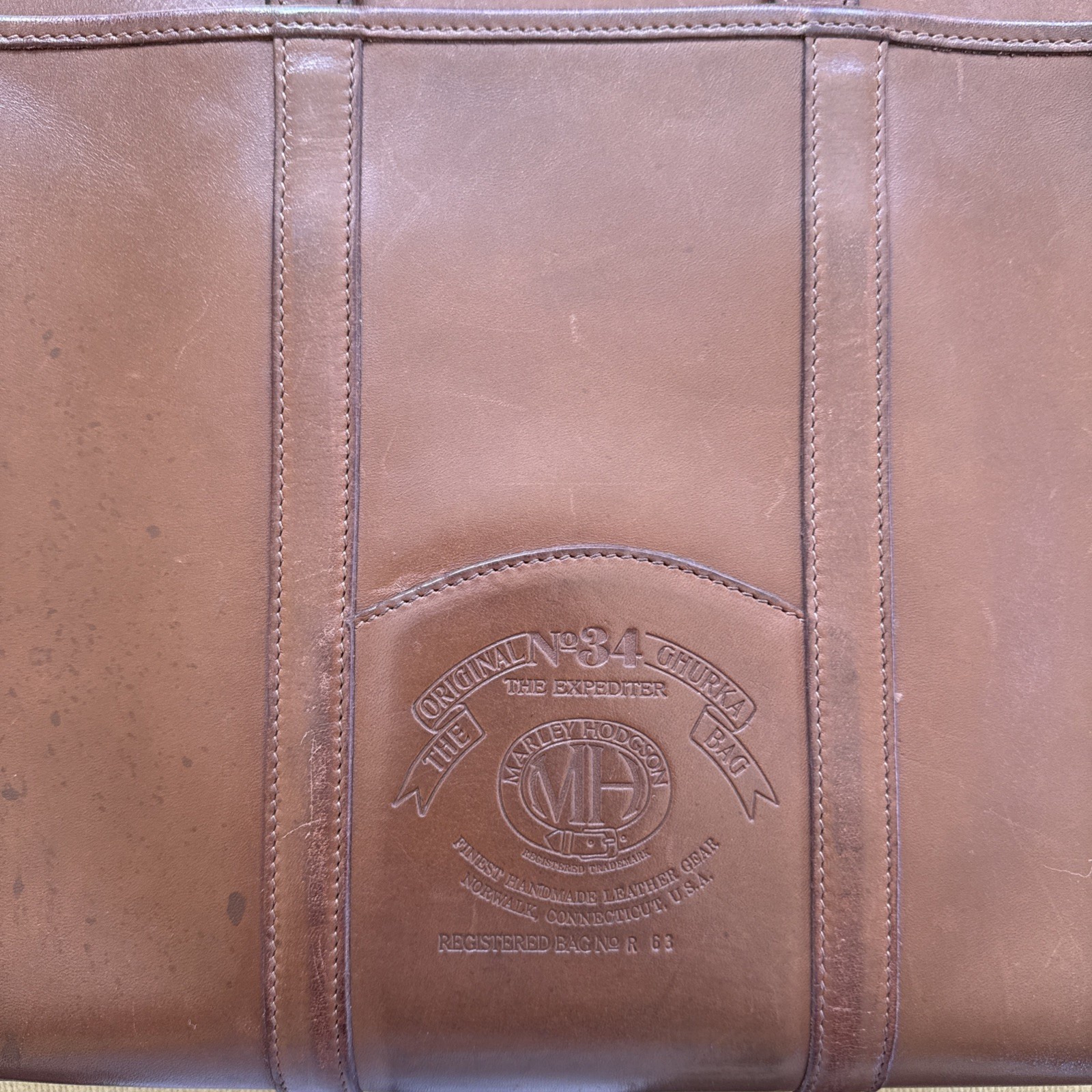 Original No 34 Ghurka Bag The Expediter Marley Hodgson Authentic Tan Leather VTG