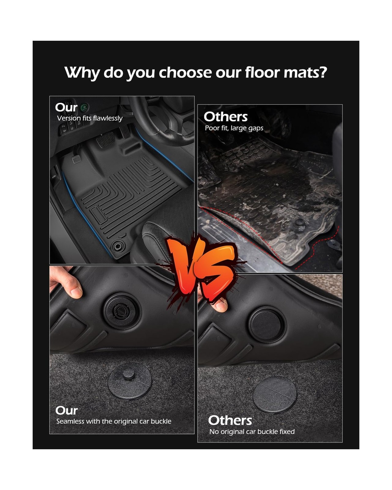 Floor Mats & Cargo Liner for Honda Pilot 2022 2021 2020 2019 2018 2017 2016, …
