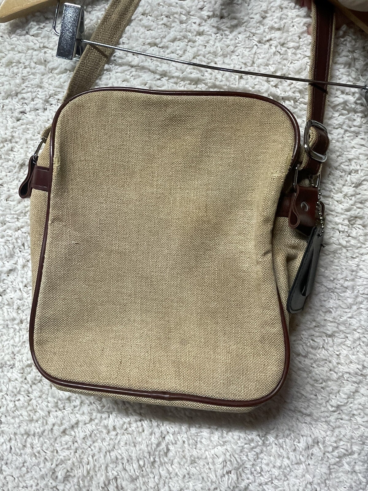 Samsonite Vintage Shoulder Bag Travel Khaki Tan brown luggage Airline Carry On